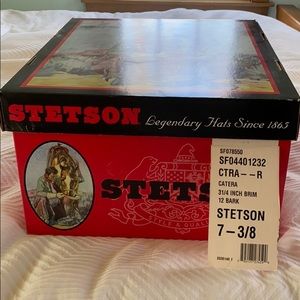 Stetson hat Catera 3 1/4 inch brim, 12 bark.